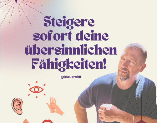 Werde Übersinnlich Werde Übersinnlich!
Dieser Aufruf gefällt mir. Denn wir Menschen lehnen vieles ab, was wir nicht verstehen oder nicht kennen. Dabei ging es mir früher vermutlich genauso. Ich wusste es einfach nicht besser....